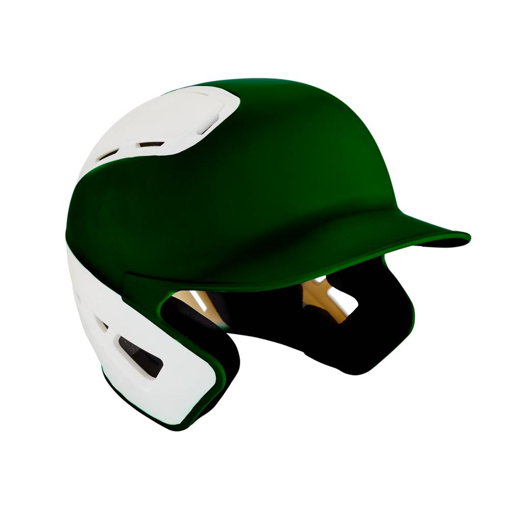 Mizuno Men's B6 Baseball Batting Helmet Green/White (380385-POI)